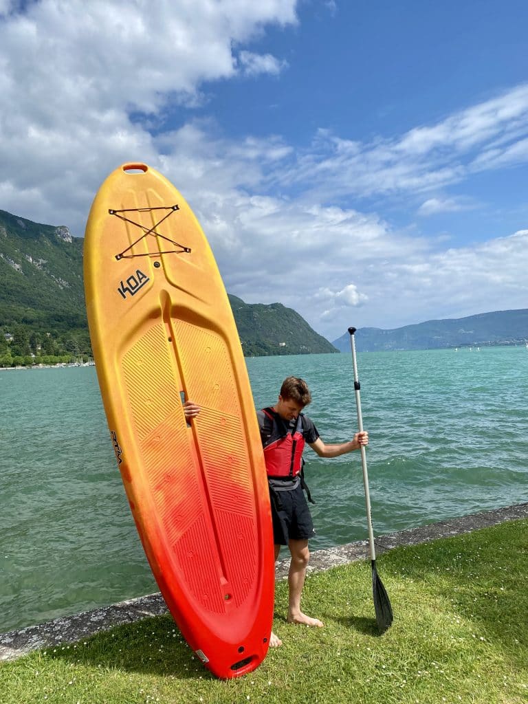 paddle sur le lac du bourget